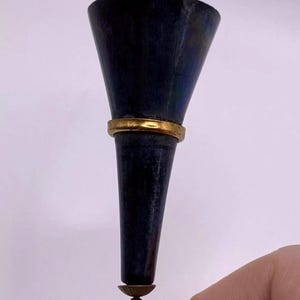 1910s Hatpin 1920s Hat Pin Art Deco Hat pin Geometric Hat Pin Stick Pin Antique Brooch Lacquered Wood Hatpin Vintage Hatpin Antique Hatpin