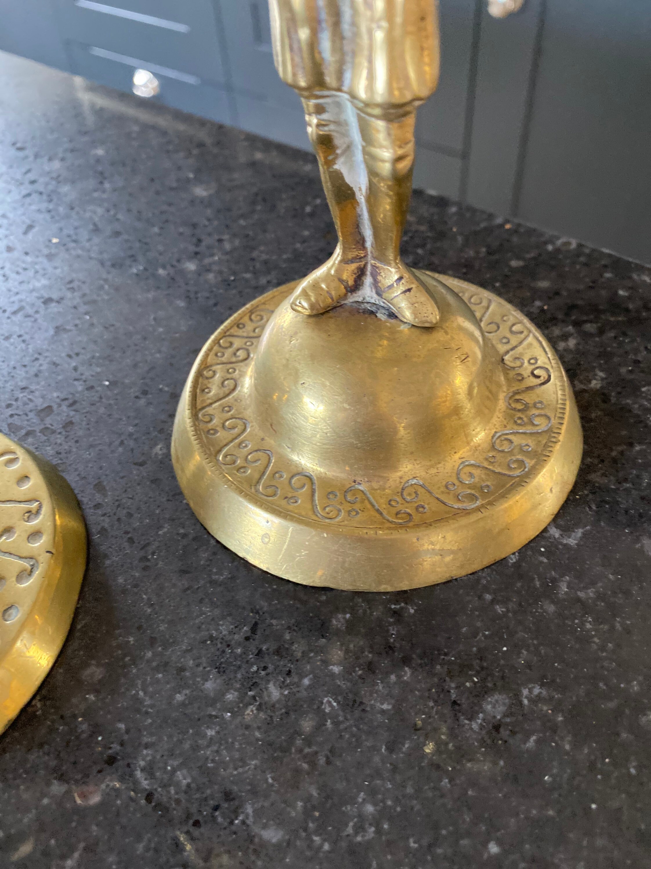 Antique Brass Candelabra Pair Candlesticks Vintage Candelabra Etsy UK