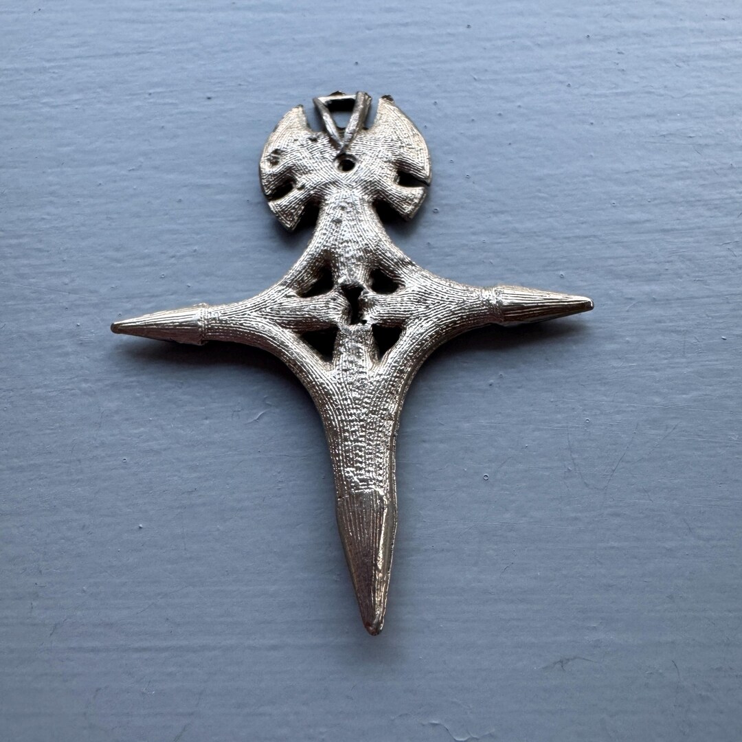 Vintage Tuareg Pendant: Agadez Cross of the South, Berber Jewelry