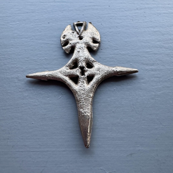 Vintage Tuareg Pendant: Agadez Cross of the South, Berber Jewelry