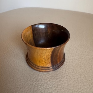 Antique Treen Ring Dish Antique Turned Wood Antique Dice Cup Victorian Trinket Dish 19th Century Dice Shaker Pin Dish 1870s 1880s Treen