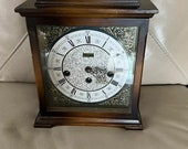 Vintage French Marble Clock Wind Up Clock Pink Marble Antique Clock Marble Clock Art Deco Clock Antique French Clock 1920s 1930s
