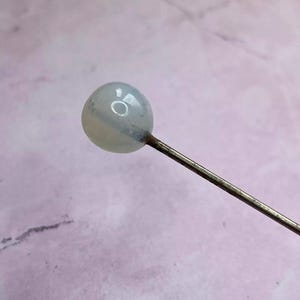 Antique Hatpin Glass Hatpin Opaline Glass Hat pin Antique Glass Hat pin 1920s Hatpin Opalescent Glass Hatpin 1910s Hatpin Glass Finial