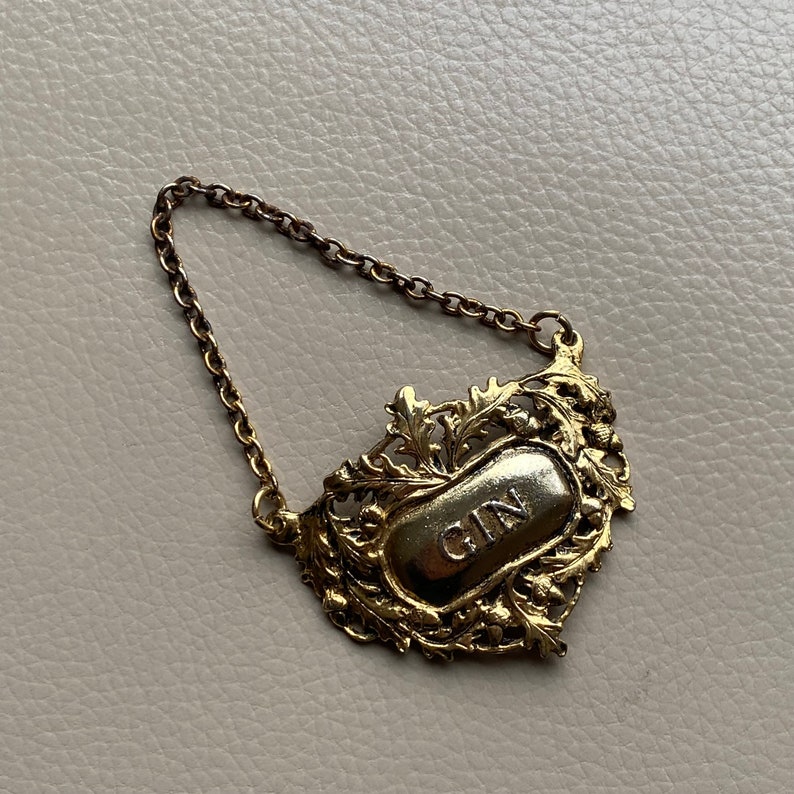 Gin Decanter Label Gin Decanter Tag Gin Bottle Label Vintage Etsy UK