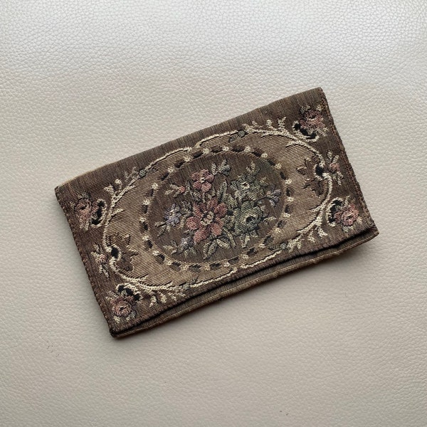 1940s Tapestry Clutch Bag Vintage Paisley Purse Vintage Evening Bag Evening Purse 1930s Bolso Vintage Handkerchief Case Antique