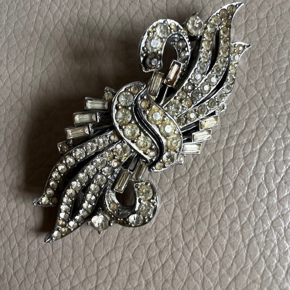 1930s Duet Clip Vintage Brooch Shoe Clip Combination Art Deco Shoe 