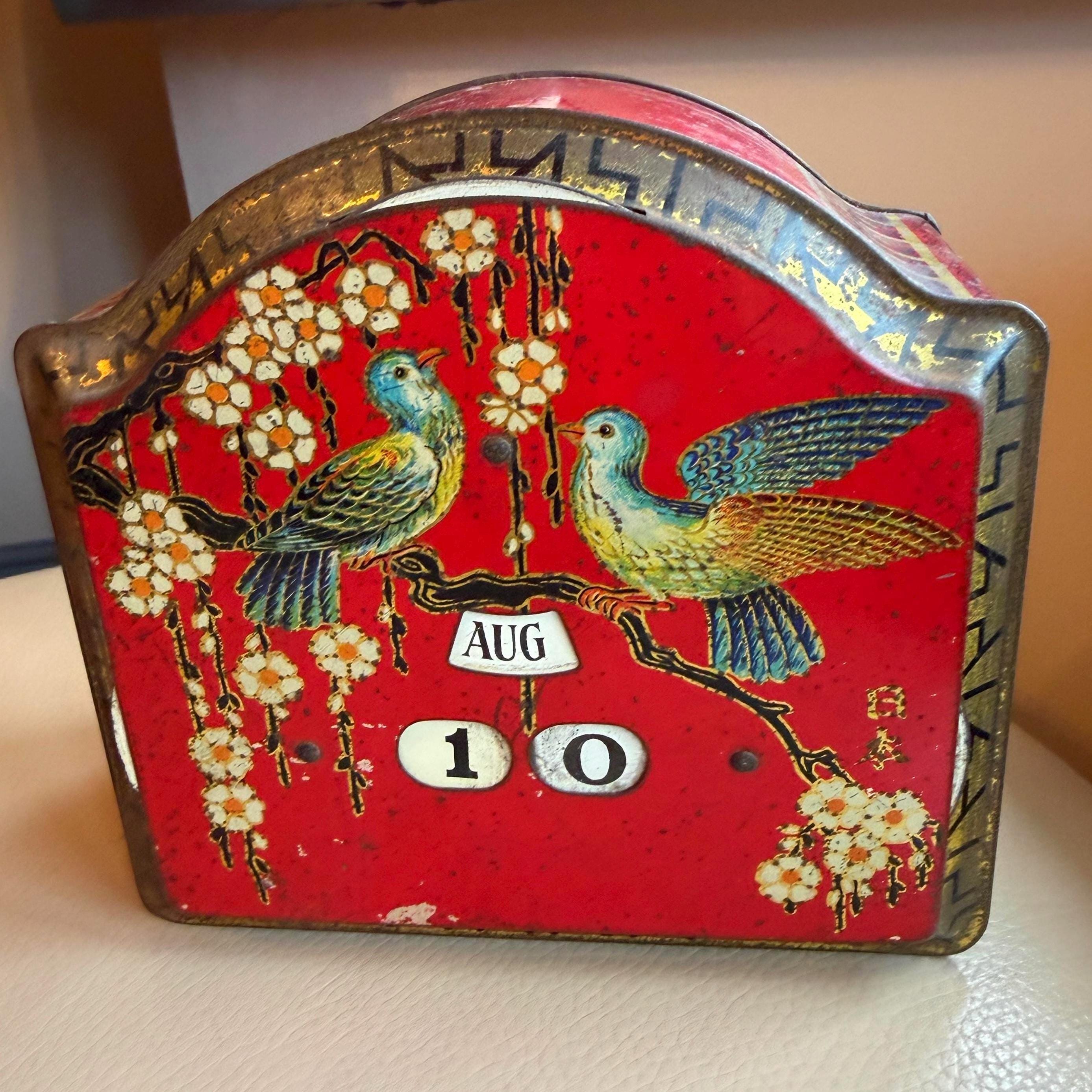 Vintage wooden perpetual calendar - Etsy 日本