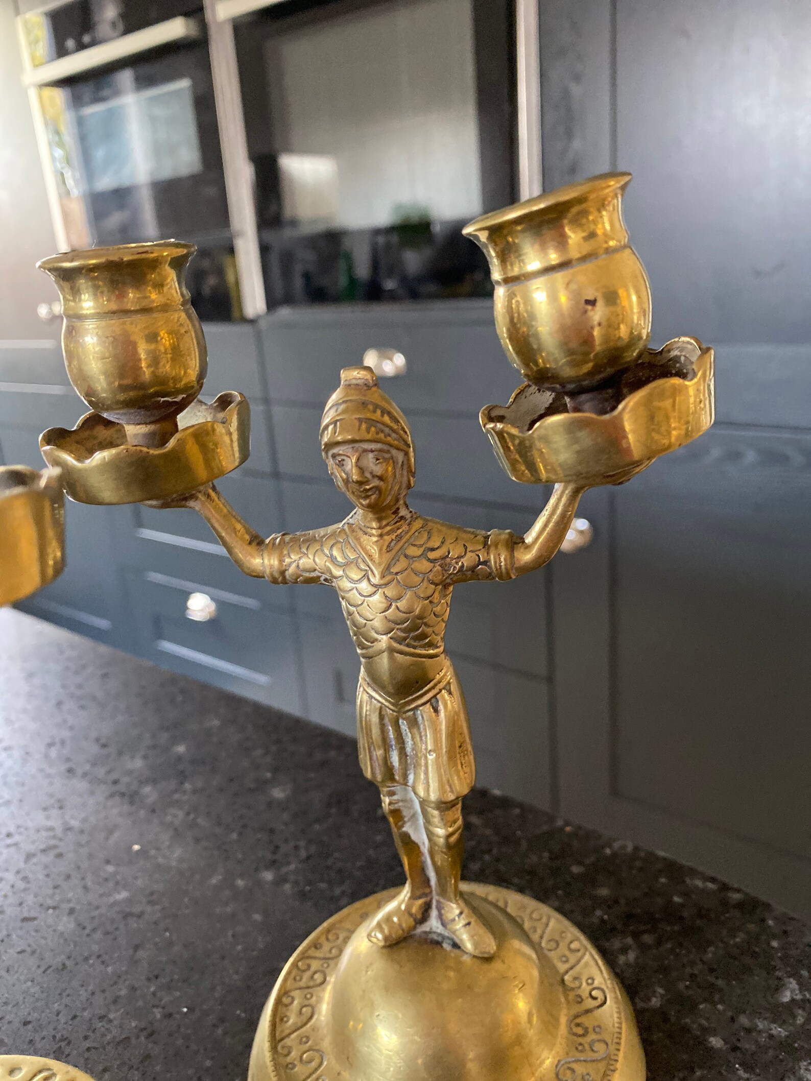 Antique Brass Candelabra Pair Candlesticks Vintage Candelabra Etsy UK