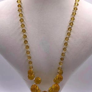 Antique Necklace 1920s Necklace Art Deco Necklace Bronze Glass Necklace 1930s Necklace Antique Beads 15inch Graded Necklace Hook Clasp