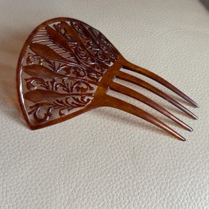 antieke haarkam antieke haaraccessoire Edwardiaanse haarkam antieke haardecoratie jaren 1910 celluloid kam antieke kam Edwardiaanse haarkam