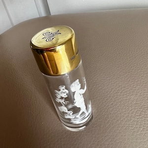 Antike Parfüm Flasche Köln Flasche gekennzeichnet Silber gekrönt Duft Flasche Antik Silber Vergoldet Asprey Mary gregory Glas London 1910 Mutter
