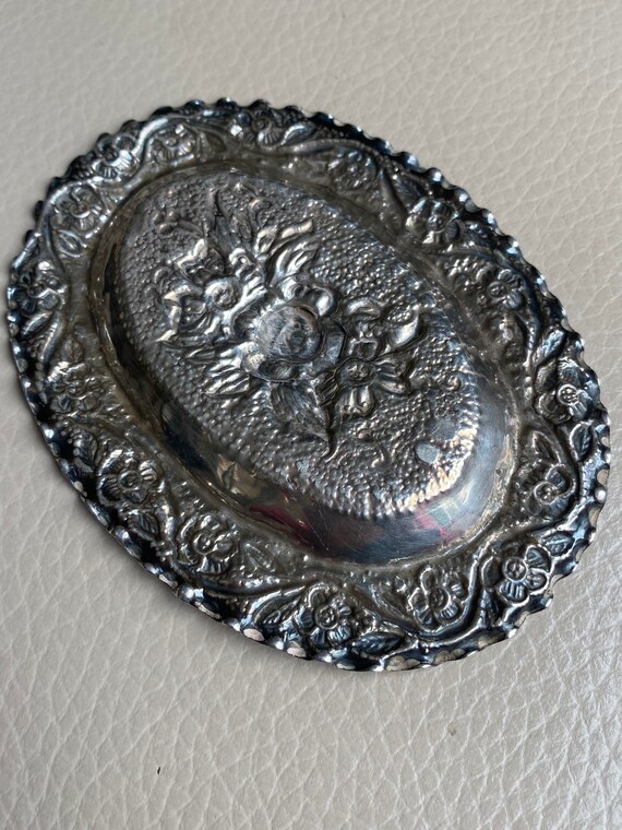 Antique Trinket Dish Antique Pin Dish Vintage Rin… - image 4