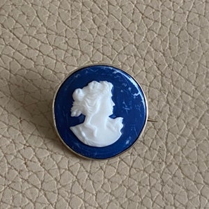 Charles Horner Brooch Cameo Brooch Portrait Brooch Hallmarked Silver English Silver Chester 1913 1910s Edwardian Silver Jewelry Antique