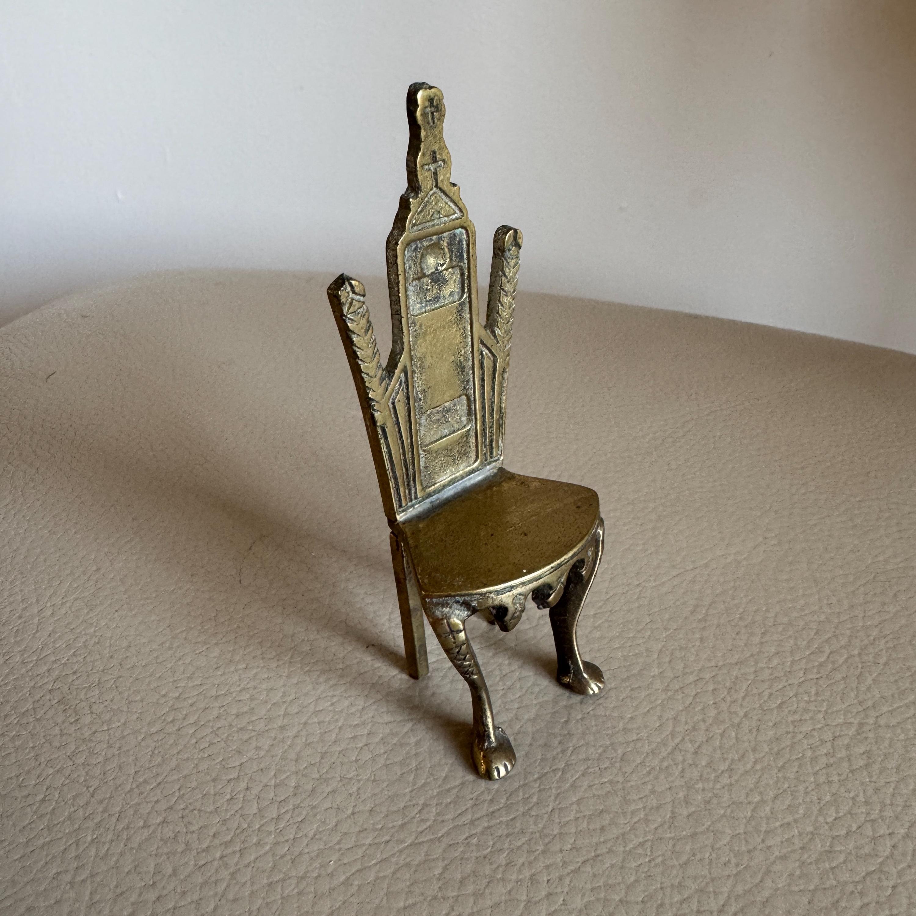 アンティーク真鍮製懐中時計スタンド - 1920年代の椅子デザイン - Etsy