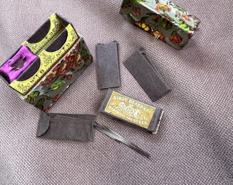 Victorian Travel Sewing Case: Antique Needlecase, 1880s, Needle Packets, Morton Stanley, Kirby