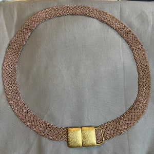Vintage Beaded Belt Ladies Belt 1960s Belt Plaited Belt Vintage Dress Belt Vintage Beading 1970s Belt Beige Glass Beaded Belt Vintage Belt
