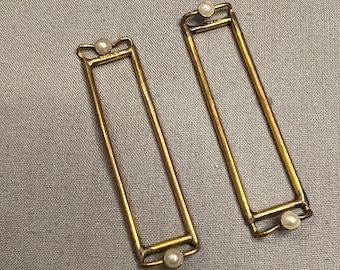 White Oval Plastic Buckle Scarf Slide 2 display picture 2