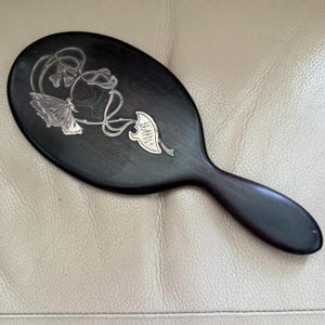 Antique Silver Mounted Hand Mirror Hallmarked Silver Antique Vanity Mirror Art Nouveau Mirror Bedroom Mirror London 1902 William Comyns