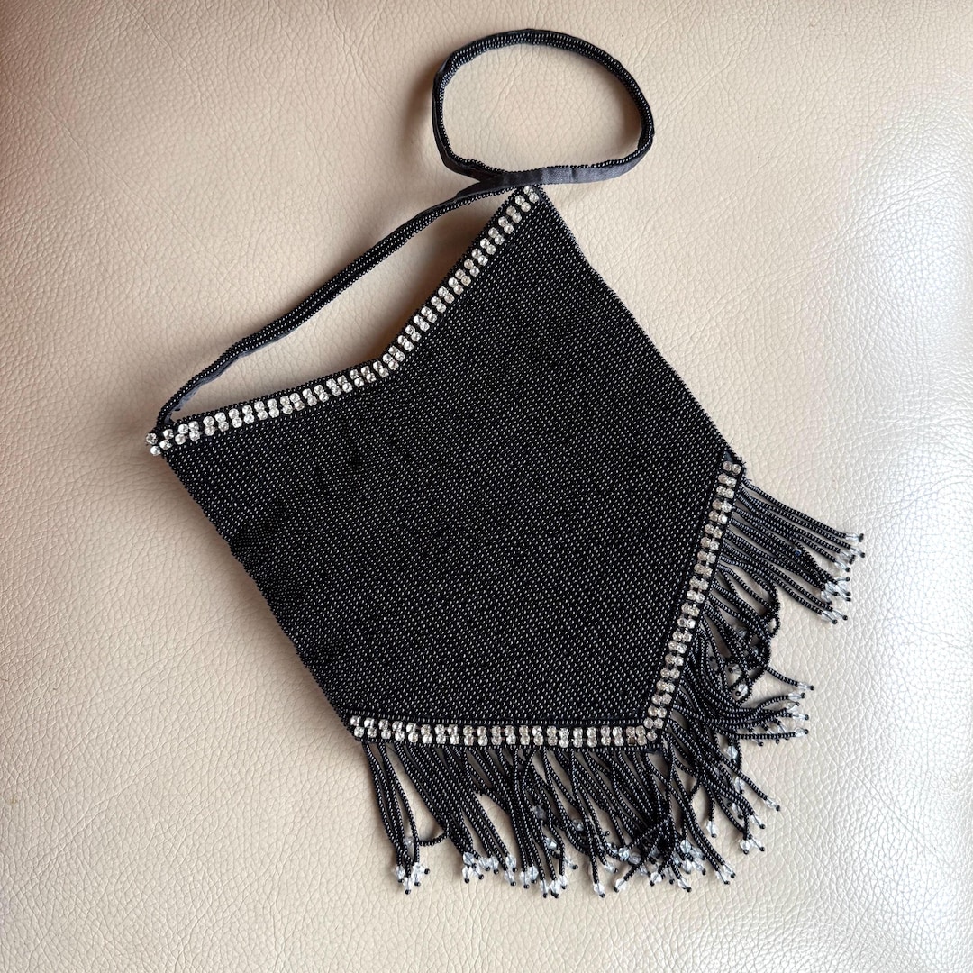 Vintage Aftershock Beaded Flapper Bag: Retro Evening Handbag - Etsy