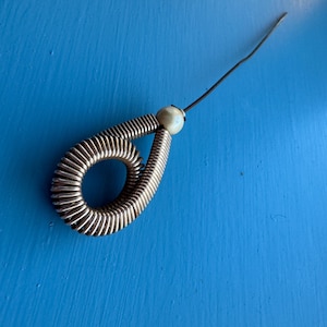 Vintage Hatpin Metal Hatpin Sprung Metal Hatpin 1960s Hatpin Gold Plated Hatpin Modernist Hat Pin  Hatpin 1940s Hatpin 1950s Hatpin