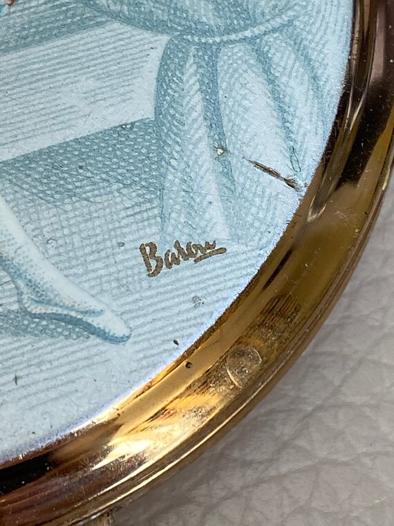 Vintage Stratton Powder Compact: Baron Ballet Ena… - image 3