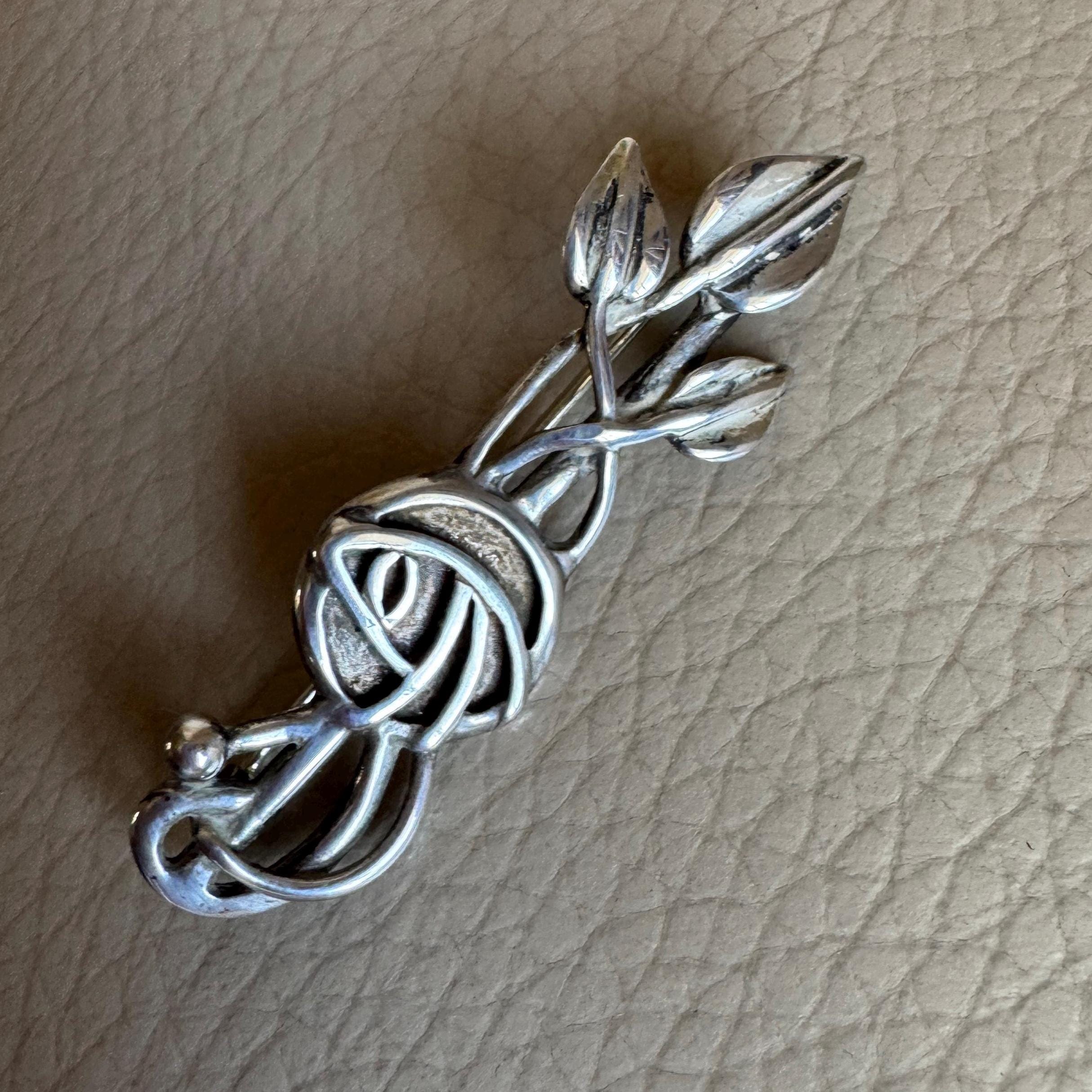 Vintage Silver Brooch Silver Celtic Brooch Scottish Silver Brooch Vintage Brooch Hallmarked Silver Brooch Carrick Jewellery Brooch Edinburgh