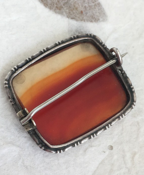 Antique Agate Brooch Victorian Pin Edwardian Scot… - image 5