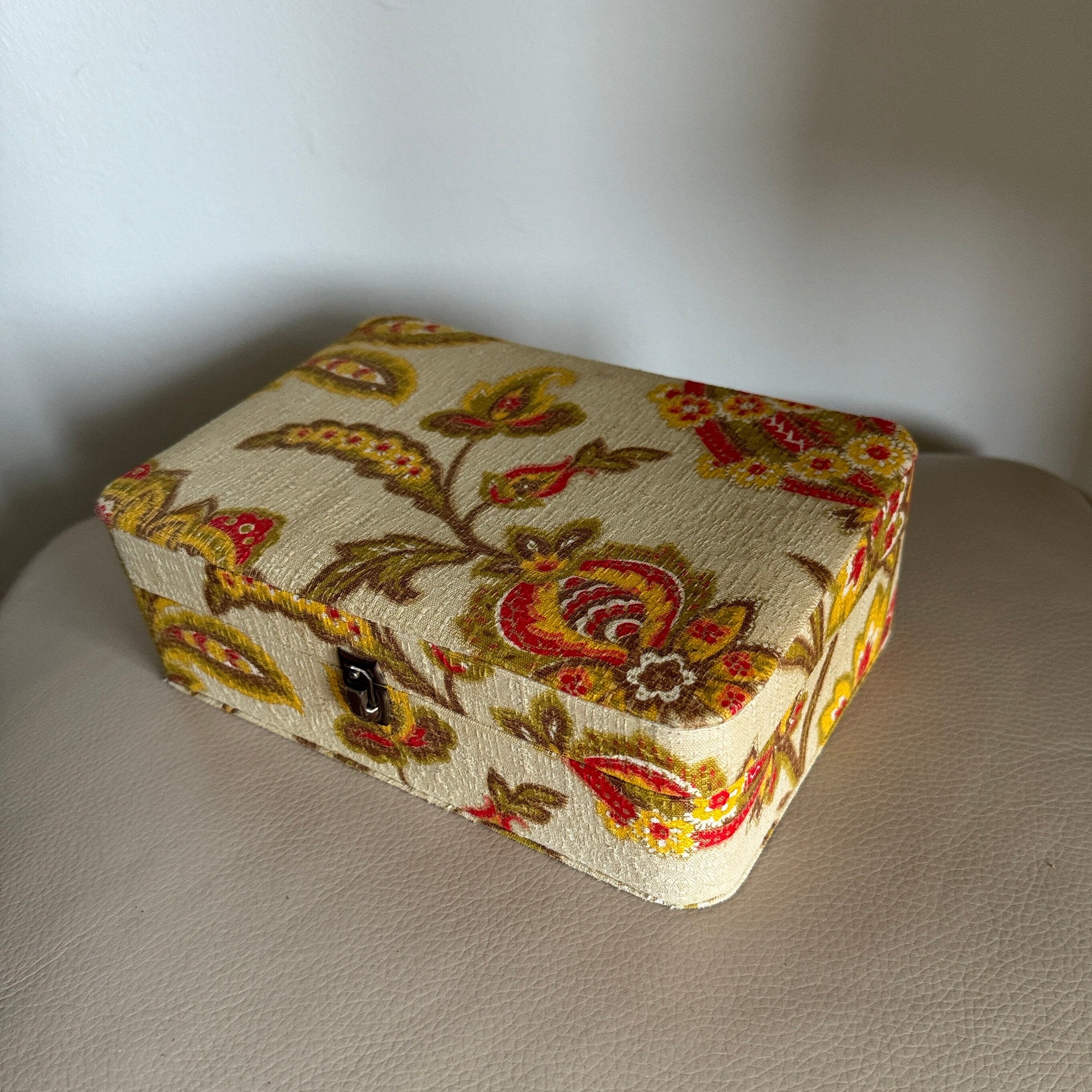 Vintage French Jewelry Box 1970s Jewellery Box Vintage