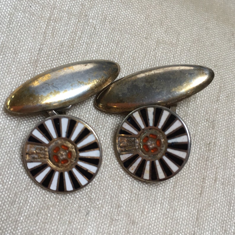 Vintage 1950/'s Celtic Copper Cuff Links Hallmarked