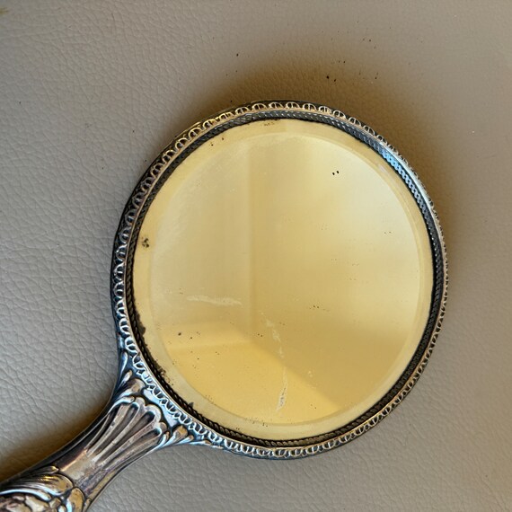 Antique Silver Hand Mirror Hallmarked Silver Anti… - image 7