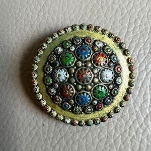 Antique Enamel Brooch 1900s 1890s Edwardian Brooch Victorian Enamel Brooch Vintage Brooch Antique Brooch Art Nouveau Shells Victorian Brooch