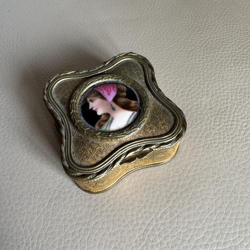 Antique Gold Gilded Box - Etsy UK