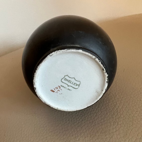 Antique Shelley Vase: Art Nouveau Black Ceramic Rose Bud Vase - Etsy
