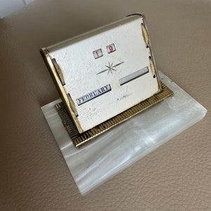 Perpetual Calendar Vintage Perpetual Calendar 1960s Office 1970s Office Vintage Desk Calendar Vintage Calendar Vintage Desktop Retro Office