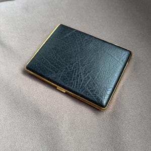 étui à cigares vintage étui à cigares panatela vintage Tobacciana des années 1960 étui à cigares en simili cuir marron étui à cigares long et fin étui Lonsdale