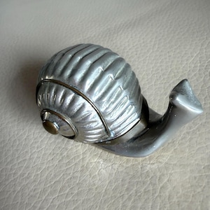 Caja para anillos con forma de caracol vintage: pequeño joyero, caja de joyería diminuta