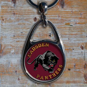 Gadsden High School Panthers Metal Key Chains/Gadsden High School/Gadsden Panthers Gifts/Senior Graduation Gifts/Panther Gifts