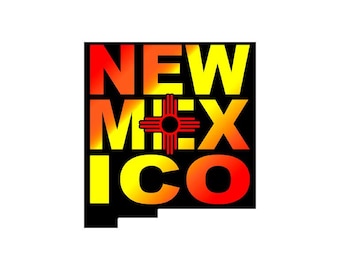 New Mexico Zia Vinyl Decal: NM Pride Sticker