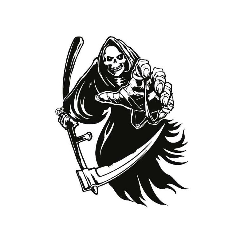 Grim Reaper Stickers/grim Reaper Decals/grim Reaper Vinyl | Etsy