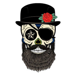 Sugar Skull Sticker Decals/Sugar Skull Stickers/Laptop Stickers/Stickers for Men/Day of the Dead Stickers/Dia de los Muertos/Skull Stickers