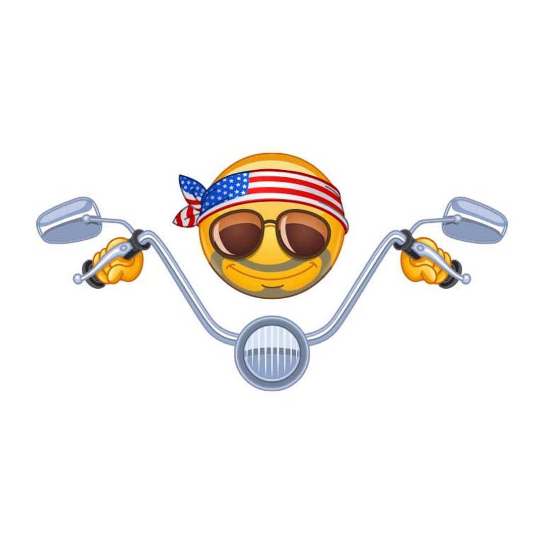 Biker Emoji Stickers/motorcycle Stickers/emoji Decals/stickers for