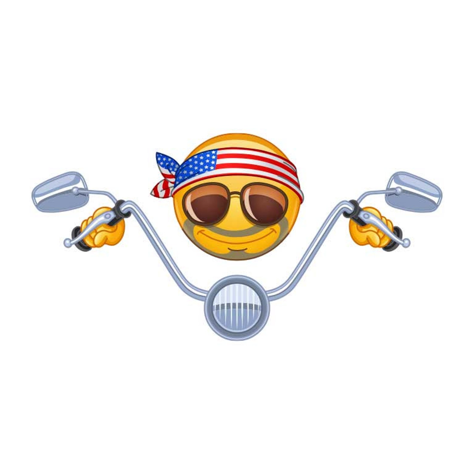 Biker Emoji Stickers/motorcycle Stickers/emoji Decals/stickers Etsy