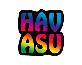 Lake Havasu Sticker: Rainbow Vinyl Decal (3" x 3")