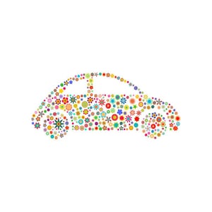Peace Hippy Bug Stickers/Vinyl Sticker Decals/Flower Car Stickers/Hippie Bug Stickers/Car Window Stickers/Bumper Stickers/Slug Bug Decals