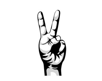 Peace Sign Vinyl Sticker: Hippie Decal for Laptop, Tumbler