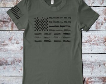 bullet flag shirt