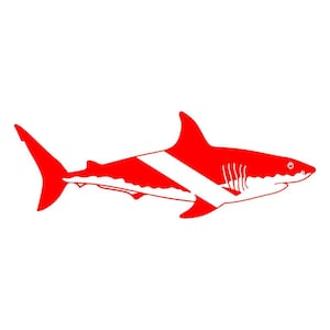 Scuba Diver Decals/Scuba Divers/Ocean Scuba Divers/Diver Down Decals/Car Window Stickers/Shark Dive Flag Decals/Scuba Diving/Vinyl Sticker
