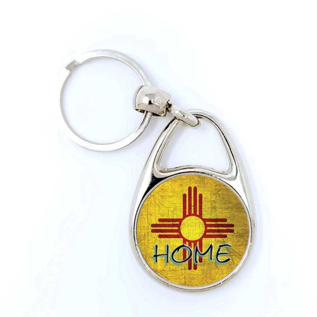 New Mexico Home Personalized Metal Key Chains/new Homeowner Key Chains