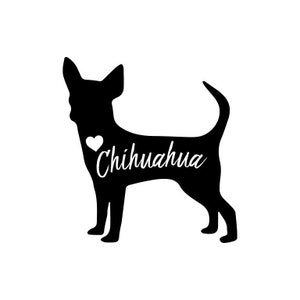 Chihuahua Sticker Decals/Custom Decals/Dog Decals/Car Window Stickers/Puppy Decals/Laptop Stickers/Laptop Decals/Tumbler Sticker Decals