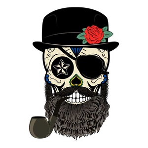 Sugar Skull Sticker Decals/Sugar Skull Stickers/Laptop Stickers/Stickers for Men/Day of the Dead Stickers/Dia de los Muertos/Skull Stickers